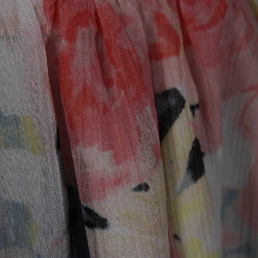 SOLD 1990s Floral Pinup Style Dress Juniors Size Medium - Picture 5 of 8